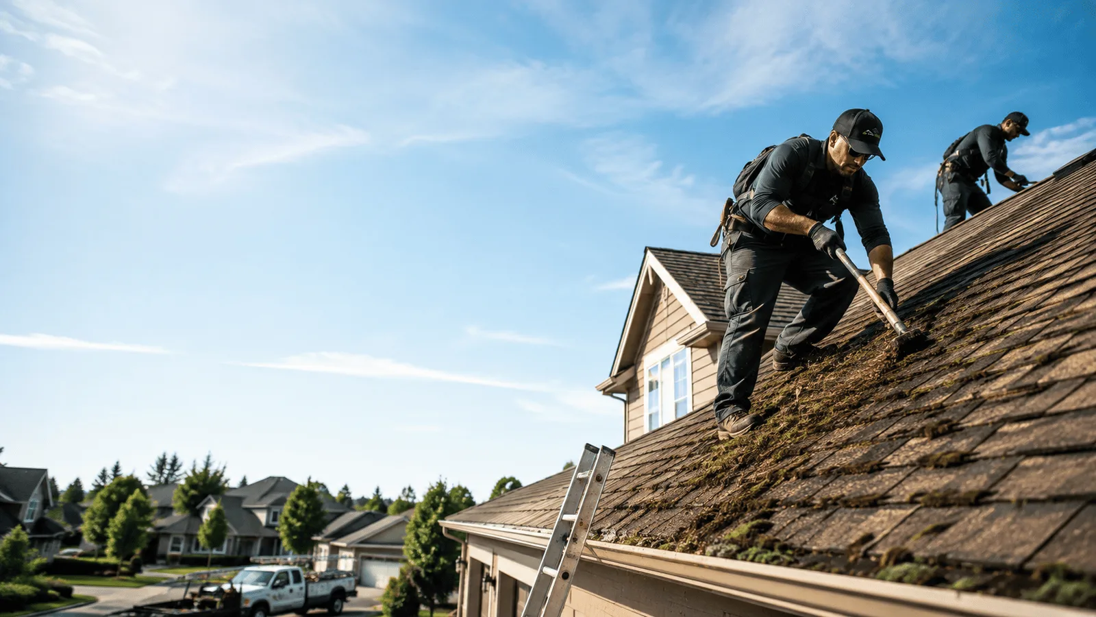 Roof Moss Removal in Glenview, IL near me